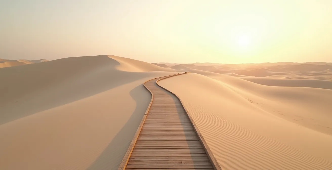 Chemin sinueux représentant le parcours d'apprentissage continu